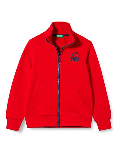 United Colors of Benetton Jungen Giacca M/L Pullover, Red 015, 110 cm/4-5 Jahre von United Colors of Benetton