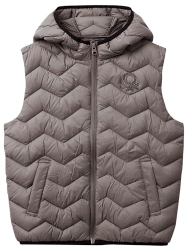 United Colors of Benetton Jungen Gilet 2twdcj00r Jacke, grau, 130 cm von United Colors of Benetton