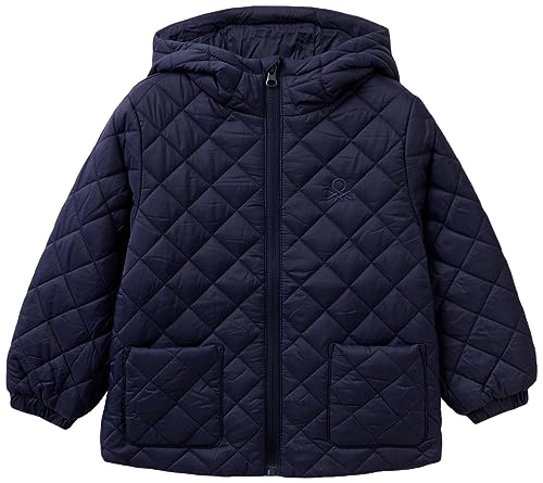 United Colors of Benetton Jungen Giubbotto 2MJAGN01O Anzugjacke, Blu Scuro 252, 98 von United Colors of Benetton