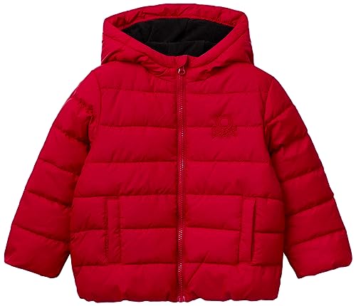 United Colors of Benetton Jungen Giubbotto 2WU0GN00K Anzugjacke, Rosso 0V3, 98 von United Colors of Benetton