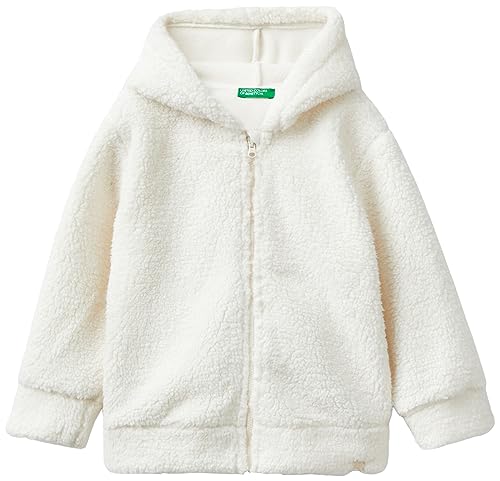 United Colors of Benetton Jungen Jacke C/CAPP M/L 31vzg502c Kapuzenpullover, Bianco Panna 074, 3 Jahre von United Colors of Benetton