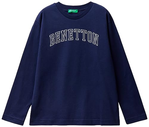 United Colors of Benetton Jungen M/L 3096C10D9 T-Shirt, Blu Scuro 252, 140 cm von United Colors of Benetton