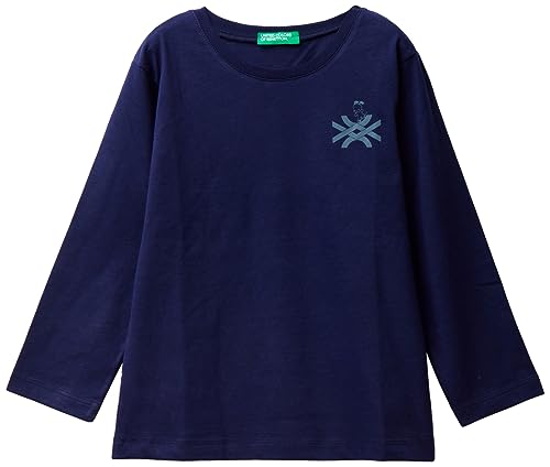 United Colors of Benetton Jungen M/L 3096G10A6 T-Shirt, Blu Scuro 252, 3 Jahre von United Colors of Benetton