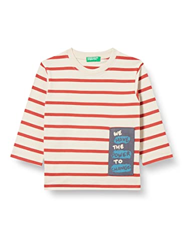 United Colors of Benetton Jungen M/L 3UMEG106E Langarm-T-Shirt, Mehrfarbig 910, 90 von United Colors of Benetton