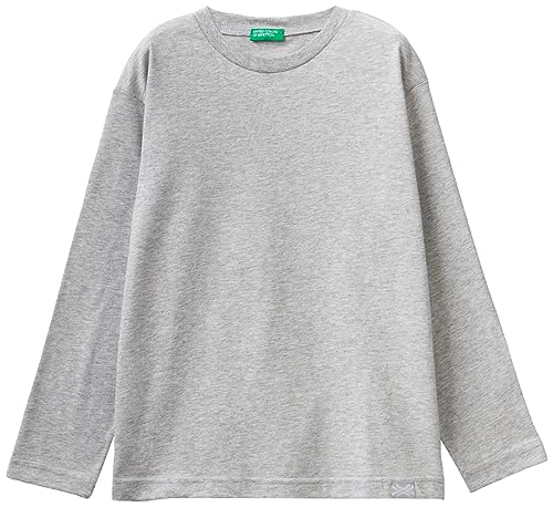 United Colors of Benetton Jungen M/L 3i1xc10db T-Shirt, Grigio Melange 501, 120 cm von United Colors of Benetton