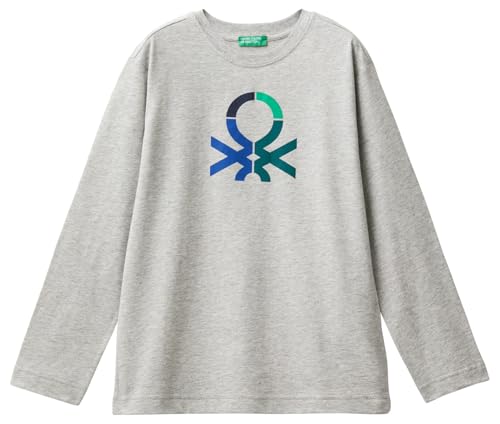 United Colors of Benetton Jungen M/L 3i1xc10jn T-Shirt, grau, 140 cm von United Colors of Benetton