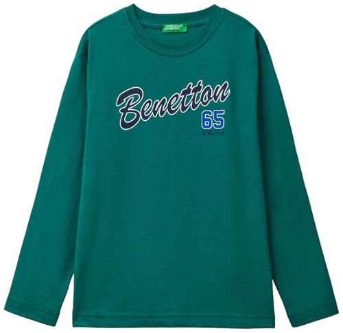 United Colors of Benetton Jungen M/L 3i1xc10jn T-Shirt, grün, 140 cm von United Colors of Benetton