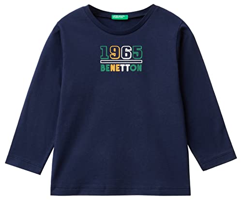 United Colors of Benetton Jungen M/L 3i1xg107i T-Shirt, Blau 252, 82 von United Colors of Benetton