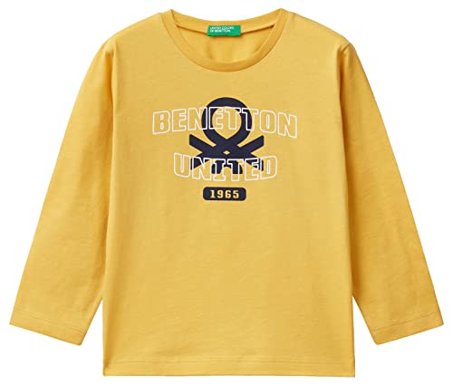 United Colors of Benetton Jungen M/L 3i1xg107i T-Shirt, Gelb Sonnenblume 315, 82 von United Colors of Benetton