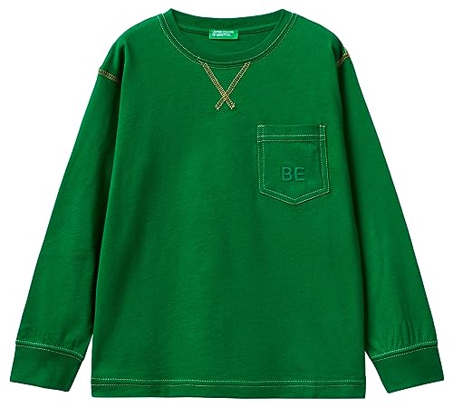 United Colors of Benetton Jungen M/L 3yr3c10e4 T-Shirt, Verde Bosco 1u3, 140 cm von United Colors of Benetton