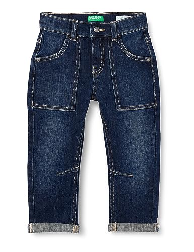 United Colors of Benetton Jungen Pantalone 4EJVGE01F Jeans, Blu Denim 901, 82 von United Colors of Benetton