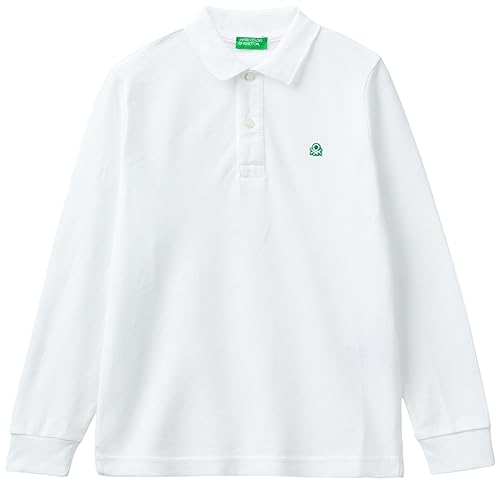 United Colors of Benetton Jungen Poloshirt M/L 3089c300z Polohemd, Bianco 101, S von United Colors of Benetton