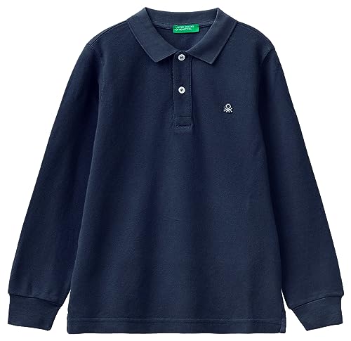 United Colors of Benetton Jungen Poloshirt M/L 3089c300z Polohemd, Blu Scuro 252, L von United Colors of Benetton