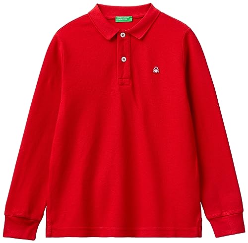 United Colors of Benetton Jungen Poloshirt M/L 3089c300z Polohemd, Rosso 015, 140 cm von United Colors of Benetton