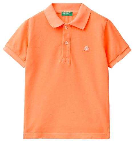 United Colors of Benetton Jungen Poloshirt M/M 3089G300D Polohemd, Neonorange 903, XS von United Colors of Benetton