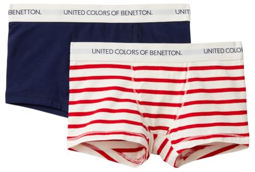 United Colors of Benetton Jungen Set 2 Boxer 3Q4C0X018 Retroshorts, Multicolor, 110 von United Colors of Benetton