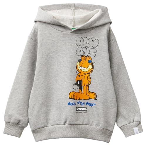 United Colors of Benetton Jungen Sweater W/Hood 3J68G200U Hooded Sweatshirt, Grigio, United Colors of Benetton Jungen Sweater W/Hood 3J68G200U Hooded Sweatshirt, Grigio, von United Colors of Benetton