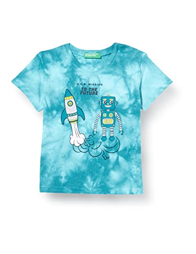 United Colors of Benetton Jungen T 3085G100R Kurzarm Shirt, Azzurro 660, 90 von United Colors of Benetton