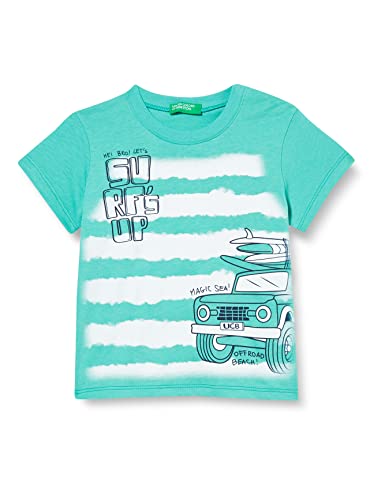 United Colors of Benetton Jungen T 3096G103G Kurzarm Shirt, Verde Menta 05P, 82 von United Colors of Benetton