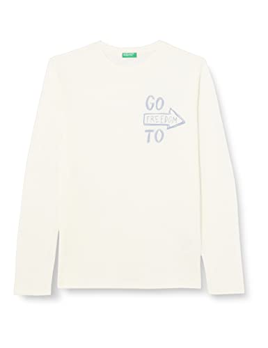 United Colors of Benetton Jungen T M/L 3096C10A5 Kurzarm Shirt, Bianco 036, S von United Colors of Benetton