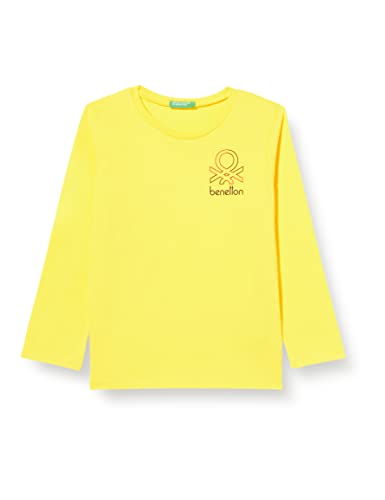 United Colors of Benetton Jungen T M/L 3I1XC155S Kurzarm Shirt, Yellow 3N7, 62 von United Colors of Benetton