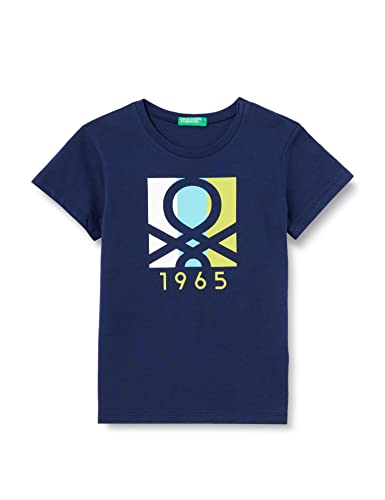 United Colors of Benetton Jungen T-shirt 3i1xg102n Kurzarm Shirt, Blu 252, 9 Monate EU von United Colors of Benetton