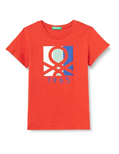 United Colors of Benetton Jungen T-shirt 3i1xg102n Kurzarm Shirt, Rosso 29l, 9 Monate EU von United Colors of Benetton