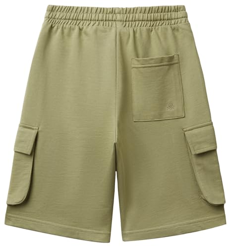 United Colors of Benetton Kinder und Jugendliche Bermuda 39djc902n Shorts, grün, 140 cm von United Colors of Benetton