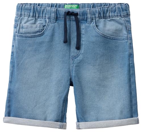 United Colors of Benetton Kinder und Jugendliche Bermuda 49bpc9015 Shorts, Hellblau Denim 902, XXL von United Colors of Benetton