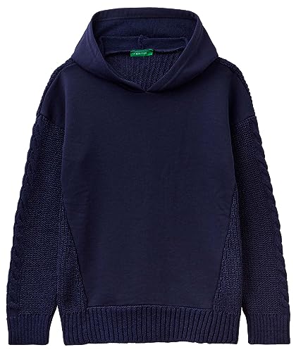 United Colors of Benetton Kinder und Jugendliche C/CAPP. M/L 10ayc104b Pullover, Blu Scuro 252, 170 cm von United Colors of Benetton