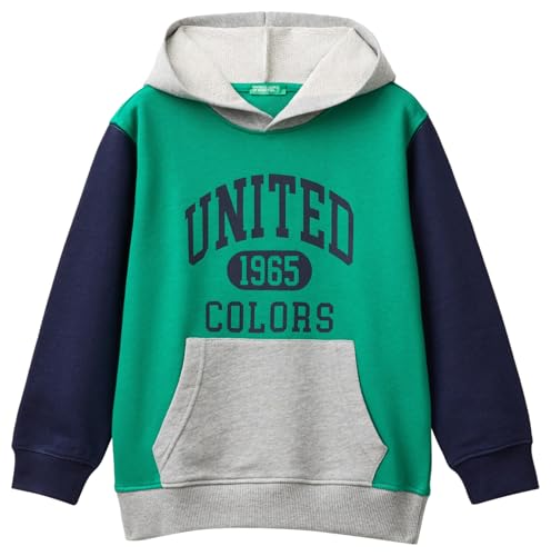 United Colors of Benetton Kinder und Jugendliche C/CAPP. M/L 3J68C203N Kapuzenpullover, Mehrfarbig, 120 cm von United Colors of Benetton