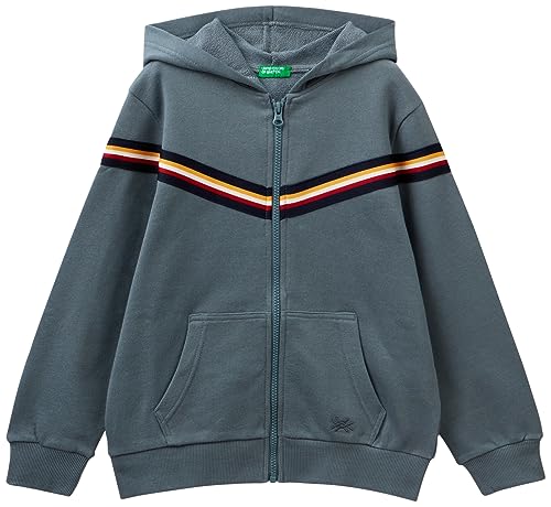 United Colors of Benetton Kinder und Jugendliche C/CAPP. M/L 3J68C502o Kapuzenpullover, Grigio Scuro 1e4, 150 cm von United Colors of Benetton