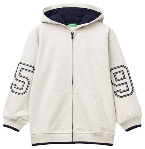 United Colors of Benetton Kinder und Jugendliche Giacca C/CAPP M/L 3bc1c504u Kapuzenpullover, cremeweiß, 160 cm von United Colors of Benetton