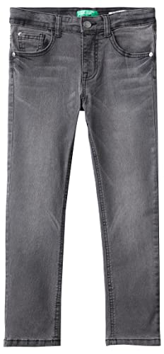 United Colors of Benetton Kinder und Jugendliche Hose 4durce00k Jeans, Black Denim 700, M von United Colors of Benetton