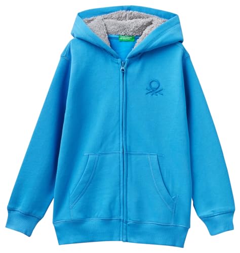 United Colors of Benetton Kinder und Jugendliche Jacke C/CAPP M/L 3eb5C502z Strickjacke, Hellblau 16F, 130 cm von United Colors of Benetton