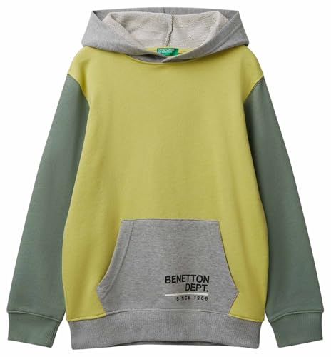 United Colors of Benetton Kinder und Jugendliche Maglia C/CAPP. M/L 3j68c204v Kapuzenpullover, Mehrfarbig, 150 cm von United Colors of Benetton