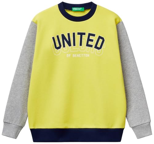 United Colors of Benetton Kinder und Jugendliche Maglia G/C M/L 3j68c10n2 Sweatshirt ohne Kapuze, Mehrfarbig, 170 cm von United Colors of Benetton