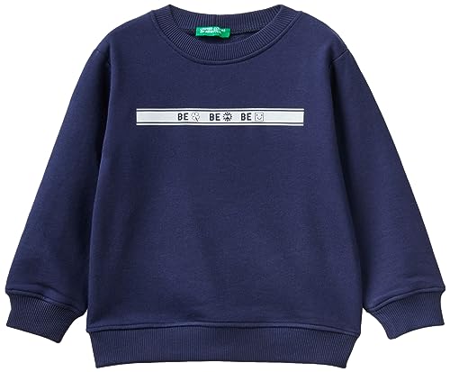 United Colors of Benetton Kinder und Jugendliche Masche G/C M/L 3pang10ar Sweatshirt, Blu Scuro 252, 5 Jahre von United Colors of Benetton