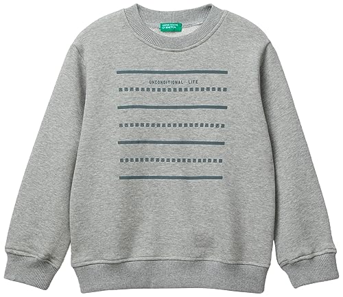 United Colors of Benetton Kinder und Jugendliche Masche G/C M/L 3pang10ar Sweatshirt, Grigio Melange 501, YS von United Colors of Benetton