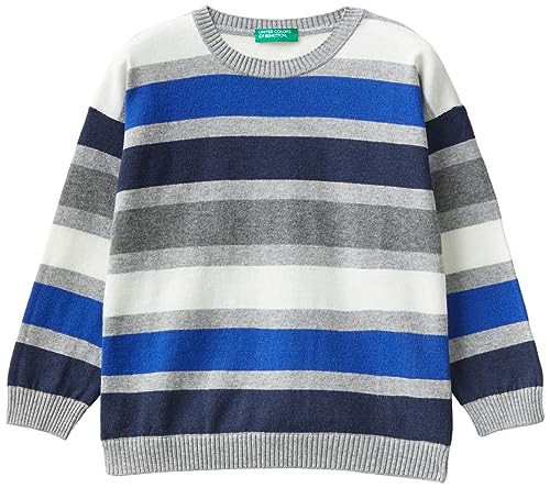 United Colors of Benetton Kinder und Jugendliche Maschenweite G/C M/L 1041h100x Pullover, Righe Multicolori 501, 3 Jahre von United Colors of Benetton