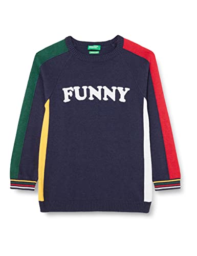 United Colors of Benetton Kinder und Jugendliche T-Shirt G/C M/L 1036h100v Pullover, Blau 768, 82 von United Colors of Benetton