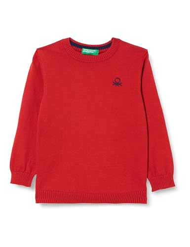 United Colors of Benetton Kinder und Jugendliche Trikot G/C M/L 1098H100S Pullover, Bordeaux 0Q5, 98 von United Colors of Benetton