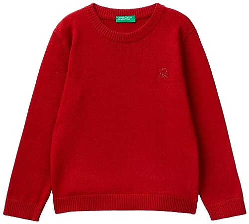 United Colors of Benetton Kinder und Jugendliche Trikot G/C M/L 1294G1012 Pullover, Rosso 0v3, 3 Jahre von United Colors of Benetton