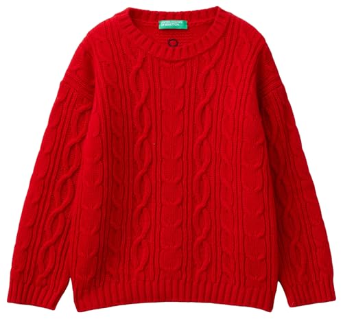United Colors of Benetton Kinder und Jugendliche Trikot G/C M/L 1344G100R Pullover, rot, 4 Jahre von United Colors of Benetton