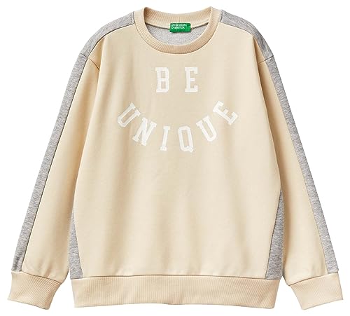 United Colors of Benetton Kinder und Jugendliche Trikot G/C M/L 32n4c10dj Sweatshirt, Bianco Panna 1j4, 120 cm von United Colors of Benetton