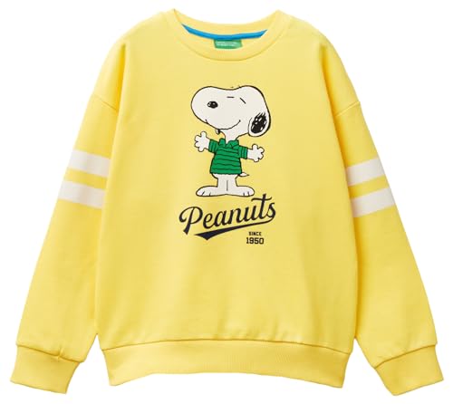 United Colors of Benetton Kinder und Jugendliche Trikot G/C M/L 3J68C10JB Sweatshirt, gelb, 122 cm von United Colors of Benetton