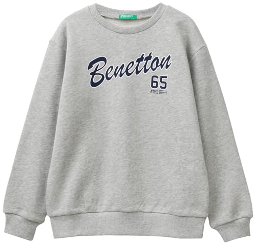 United Colors of Benetton Kinder und Jugendliche Trikot G/C M/L 3J68C10JM Kapuzenpullover, grau, 160 cm von United Colors of Benetton