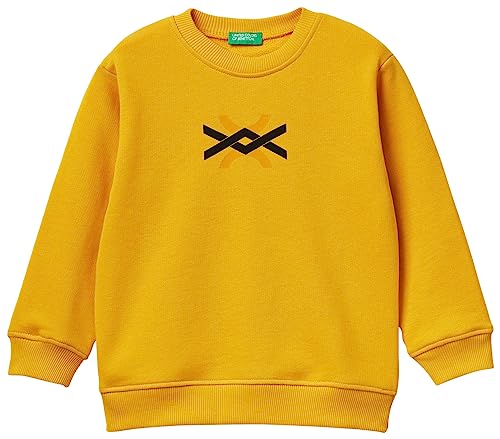 United Colors of Benetton Kinder und Jugendliche Trikot G/C M/L 3J70g10a7 Sweatshirt, Giallo Ocra 0d6, 4 Jahre von United Colors of Benetton