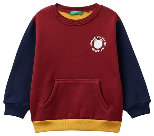 United Colors of Benetton Kinder und Jugendliche Trikot G/C M/L 3eb5g10ba Kapuzenpullover, Color Block 902, 1 Jahr von United Colors of Benetton