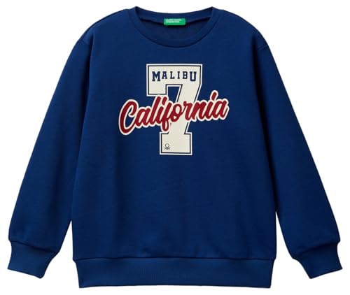 United Colors of Benetton Kinder und Jugendliche Trikot G/C M/L 3fwyc10k6 Kapuzenpullover, blau, 120 cm von United Colors of Benetton